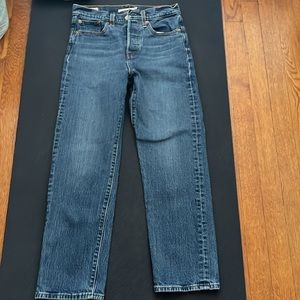 Levi's Dark Blue Straight Leg Jeans